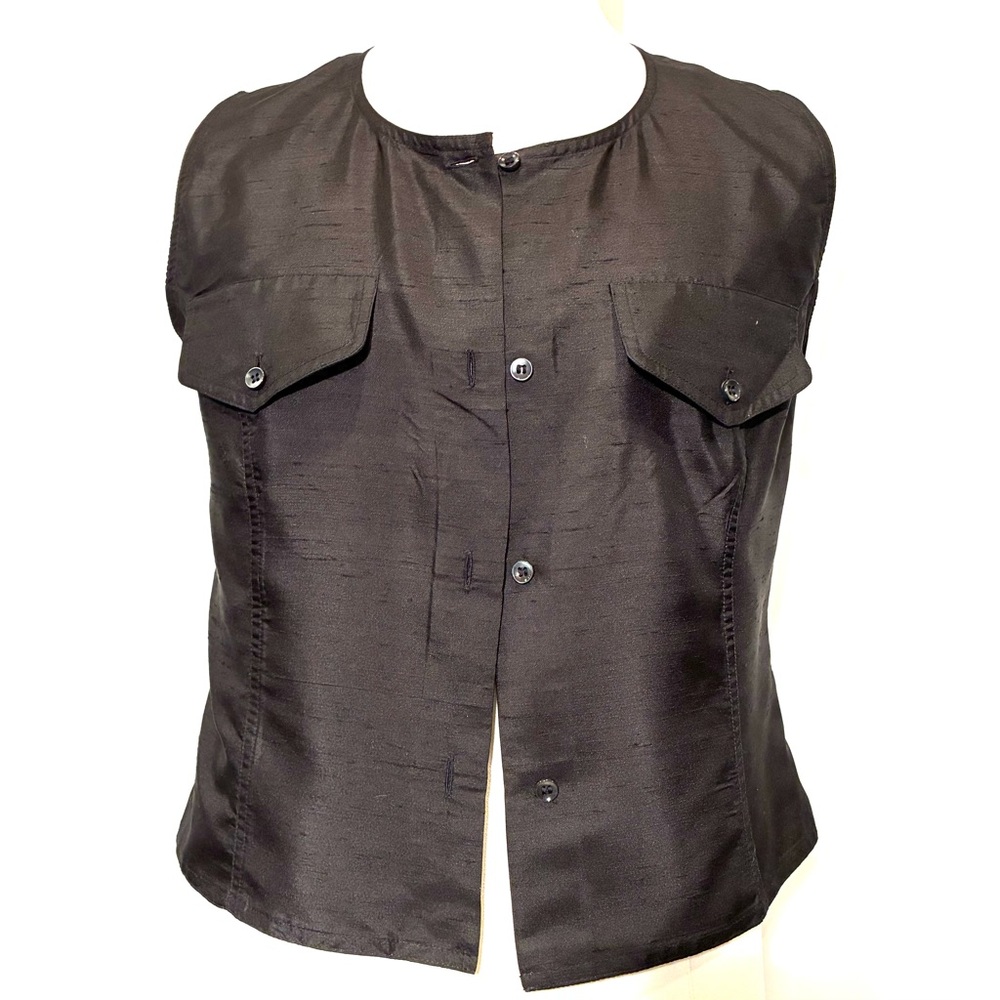 Italian Designer Silk Women's Top, Size M
